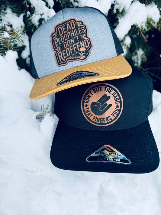 Mix match leatherette snap backs!