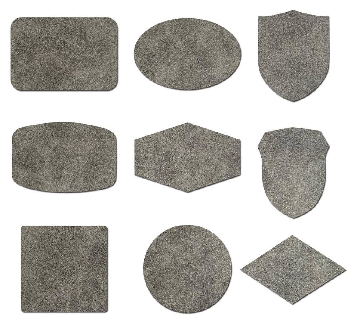 Custom Leatherette Patches Engraved+full color with adhesive backing