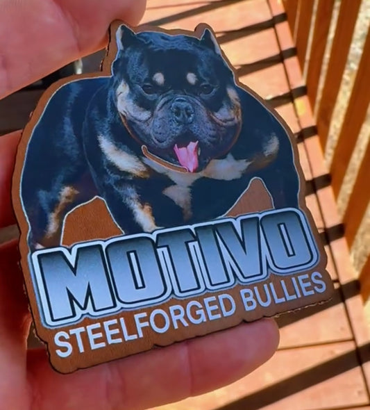 Custom Leatherette Patches Engraved with heat adhesive backing