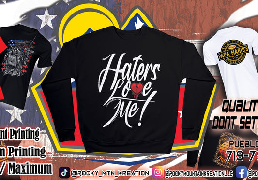 Haters Love Me RMK Sweatshirt/Hoodie/Short Sleeve T